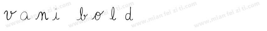 vani bold字体转换